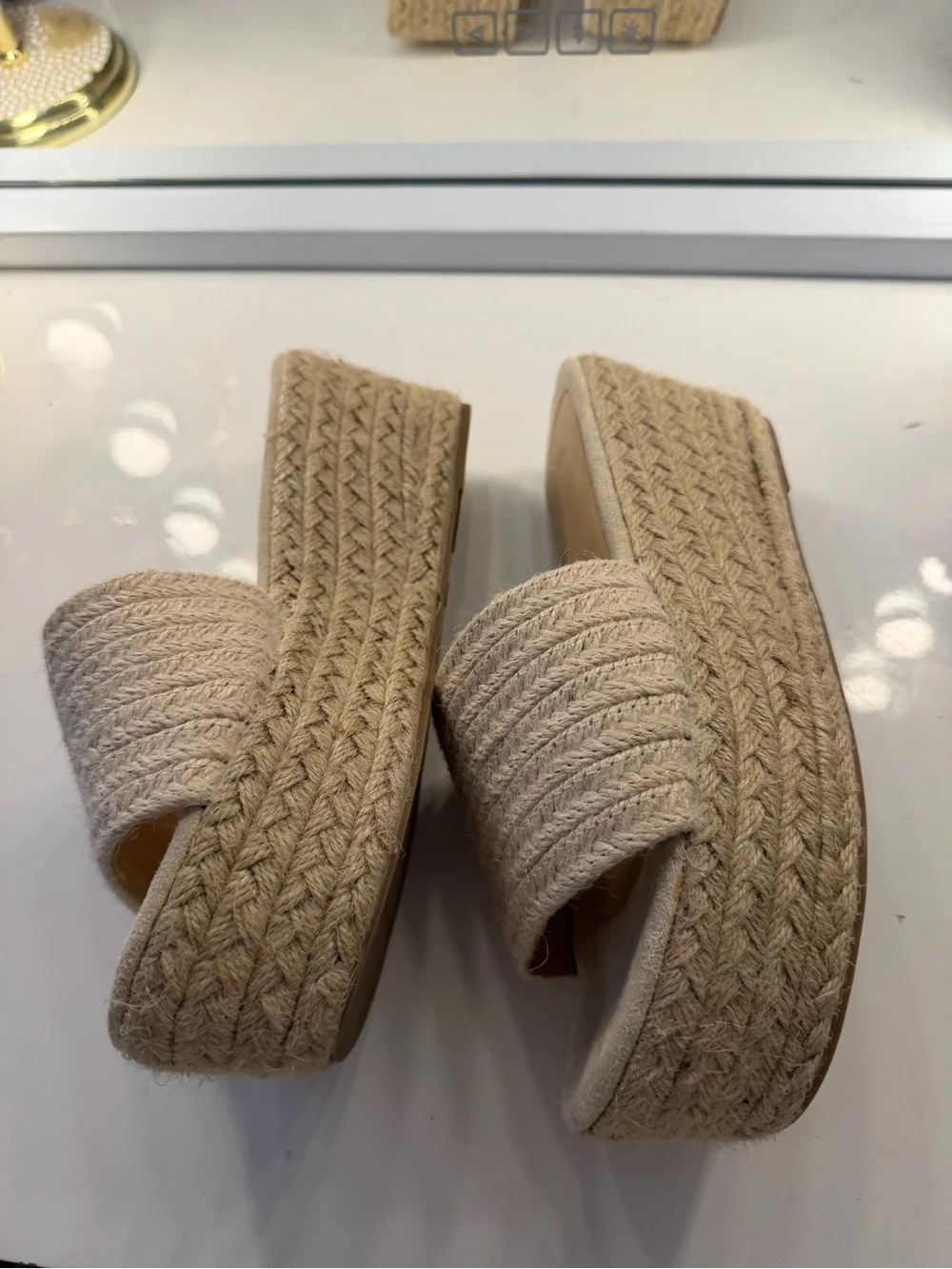 Platform Sandals in Beige - Women's Summer sandals